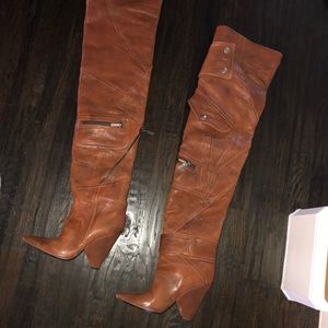 Saint Laurent Niki thigh high boot